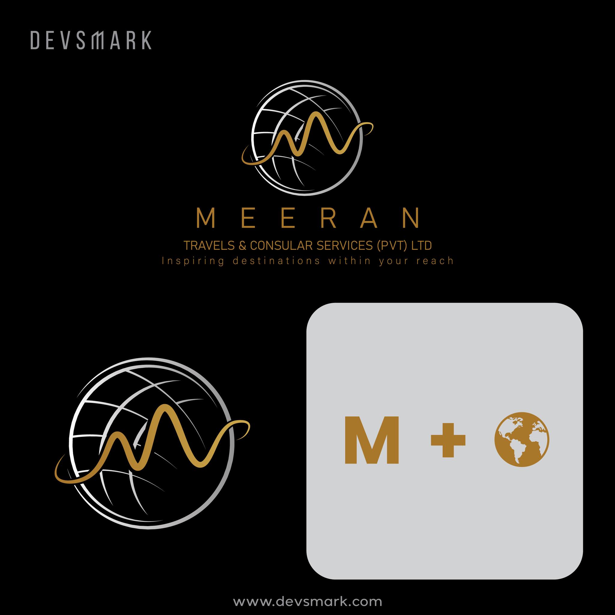 Meeran Travel and Consular Services Logo Design